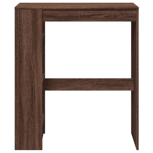 vidaXL Bartisch mit Regal Braun Eiche 90x40x103,5 cm Holzwerkstoff