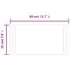vidaXL LED-Badspiegel 40x20 cm