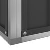 vidaXL Voliere mit Erweiterung Silbern 626,5x107x212 cm Stahl