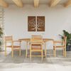 vidaXL Garten Essgruppe 5 pcs Natur Massivholz Akazie