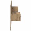 vidaXL Kopfteil mit Schrank 3 pcs Artisan-Eiche Holzwerkstoff