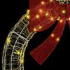 vidaXL Kranz mit 150 LEDs Warmwei&szlig; 120 cm Acryl