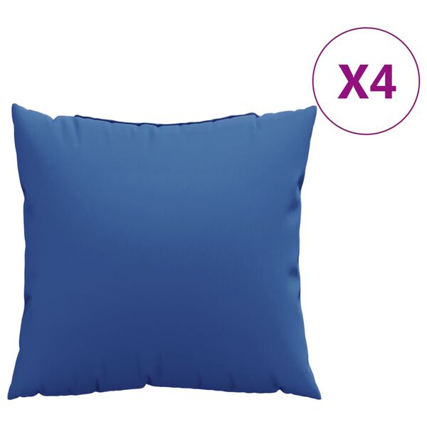vidaXL Sofakissen 4 Stk. K&ouml;nigsblau 60x60 cm Stoff
