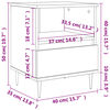 vidaXL Nachttisch Sonoma-Eiche 40x35x50 cm Holzwerkstoff