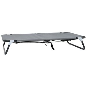 vidaXL Hundebett Hellgrau 90 x 55 x 18 cm Stahl