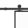 vidaXL Schiebet&uuml;r mit Beschlag 76x205 cm ESG-Glas & Aluminium