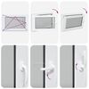 vidaXL Kellerfenster "RISOR" 90x70 cm Drehkipp DIN Links Anthrazit