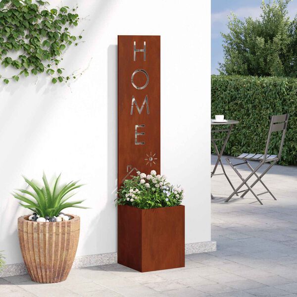vidaXL Garten Sichtschutz-Leinwand Rostig 32 x 32 x 150 cm