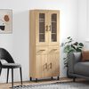 vidaXL Highboard Sonoma-Eiche 69,5x34x180 cm Holzwerkstoff