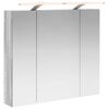 vidaXL Badezimmerspiegelschrank Graues Sonoma 80 x 14,5 x 70 cm
