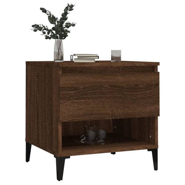 vidaXL Beistelltisch Braun Eichen-Optik 50x46x50 cm Holzwerkstoff