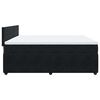 vidaXL Boxspringbett mit Matratze Schwarz 180x200 cm Samt