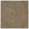vidaXL Bereichsteppiche Nat&uuml;rlich und Schwarz 160 x 160 cm Jute