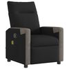 vidaXL Massagesessel Schwarz Stoff