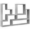 vidaXL Wandregal Betongrau 96x12x64 cm Holzwerkstoff