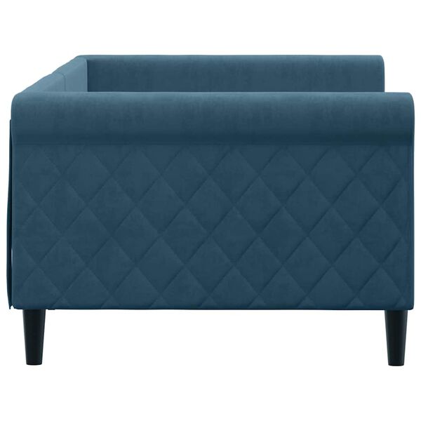 vidaXL Tagesbett Blau 90x200 cm Samt