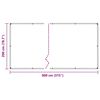 vidaXL Pflanzenabdeckung mit &Ouml;sen 2x8 m PVC