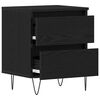 vidaXL Nachttisch Schwarze Eiche 40 x 35 x 50 cm Holzwerkstoff