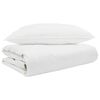 vidaXL Sommerdecke mit Kissen 2 pcs Wei&szlig; Daunenfeder