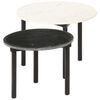 vidaXL Couchtische 2 Stk. Schwarz und Wei&szlig;