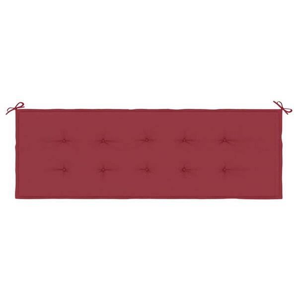 vidaXL Gartenbank-Auflage Weinrot 150x50x4 cm Oxford-Gewebe
