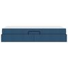 vidaXL Aufbewahrungsbett mit Matratze Blau 90 x 190 cm Polyester