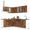 vidaXL 11-tlg. K&uuml;chenschrank-Set Lucca R&auml;uchereiche Holzwerkstoff