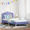 vidaXL Kinderbettgestell mit Kopfteil Jeans blau 90 x 190 cm Stoff