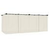 vidaXL Pavillon mit Vorh&auml;ngen Creme 6x3 m Stahl