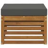 vidaXL Outdoor-Fu&szlig;hocker Massivholz Akazie Natur