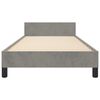 vidaXL Bettgestell ohne Matratze Hellgrau 80x200 cm Samt