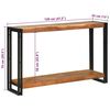 vidaXL Konsolentisch Braun 120 x 33 x 75 cm Massivholz Akazie