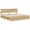 vidaXL Bettrahmen Sonoma 200 x 200 cm Massives Kiefernholz