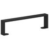 vidaXL M&ouml;belbeine 2 pcs Schwarz 37,6 x 4 x 10 mm Eisen