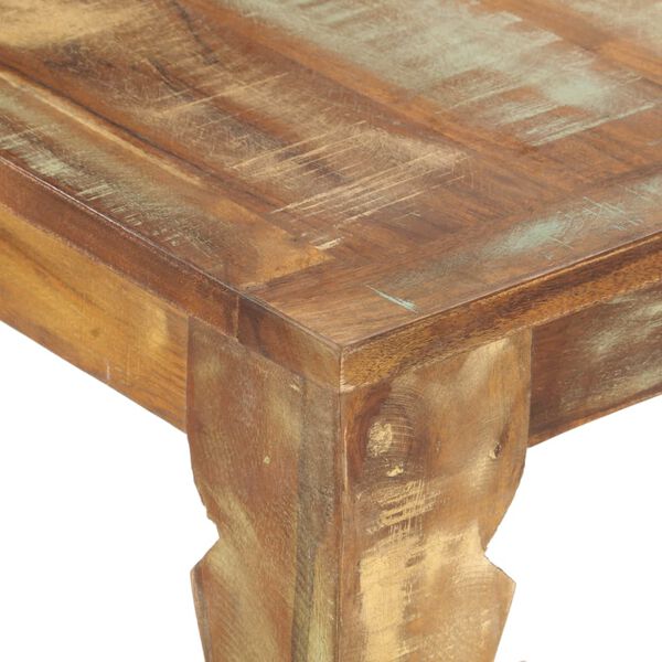 vidaXL Esstisch 160&times;80&times;76 cm Recyceltes Massivholz