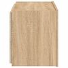 vidaXL TV-Wandschrank mit LED-Leuchten Sonoma-Eiche 60x35x41 cm