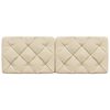 vidaXL Kopfteil-Kissen Creme 120 cm Stoff