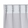 vidaXL Verdunkelungs-Vorh&auml;nge mit Ringen 2 pcs Helles Grau