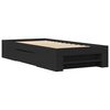 vidaXL Bettgestell Schwarz 90x200 cm Holzwerkstoff