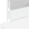 vidaXL Schminktisch mit LED-Beleuchtung Weiß 100x40x120 cm