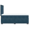 vidaXL Boxspringbett mit Matratze Blau 100x200 cm Samt