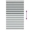 vidaXL Doppelrollo Dunkelgrau 140x230 cm Stoffbreite 135,9 cm Polyester