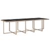 vidaXL 15-tlg. Garten-Essgruppe mit Auflagen Poly Rattan Beige