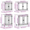 vidaXL Schrank mit Regal mit Speicher 4 pcs Honig Massives Kiefernholz
