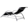 vidaXL Sonnenliege Textilene und Aluminium Schwarz