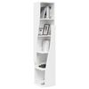 vidaXL Eckschrank Hochglanz Wei&szlig; 27,5x27x140cm Holzwerkstoff