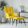 vidaXL Relaxsessel mit Hocker Senfgelber Samt