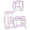 vidaXL 3-tlg. Badm&ouml;bel-Set Sonoma-Eiche Holzwerkstoff