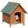 Kerbl Hundeh&uuml;tte 85 x 73 x 80 cm Braun und Gr&uuml;n 82394