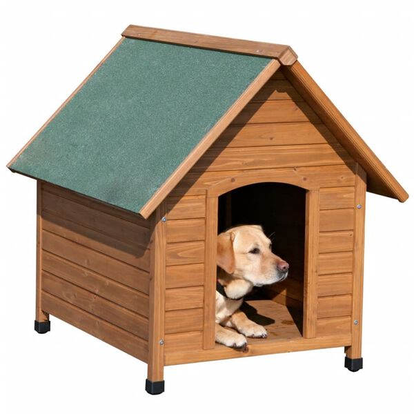 Kerbl Hundeh&uuml;tte 85 x 73 x 80 cm Braun und Gr&uuml;n 82394